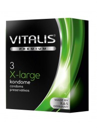 Презервативы увеличенного размера VITALIS PREMIUM x-large - 3 шт. - Vitalis - купить с доставкой в Прокопьевске