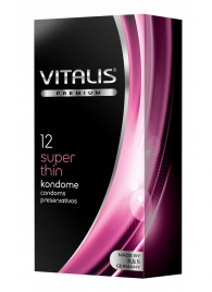 Ультратонкие презервативы VITALIS PREMIUM super thin - 12 шт. - Vitalis - купить с доставкой в Прокопьевске