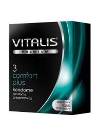 Контурные презервативы VITALIS PREMIUM comfort plus - 3 шт. - Vitalis - купить с доставкой в Прокопьевске
