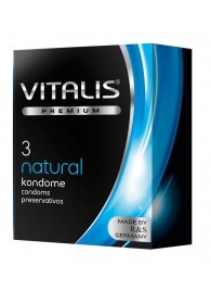 Классические презервативы VITALIS PREMIUM natural - 3 шт. - Vitalis - купить с доставкой в Прокопьевске