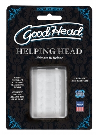 Прозрачный мастурбатор HELPING HEAD - Doc Johnson - в Прокопьевске купить с доставкой
