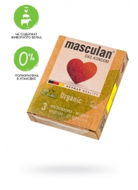 Экологически чистые презервативы Masculan Organic - 3 шт. - Masculan - купить с доставкой в Прокопьевске