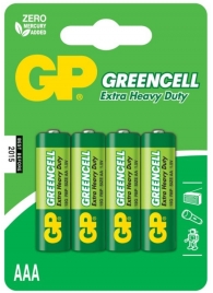 Батарейки солевые GP GreenCell AAA/R03G - 4 шт. - Элементы питания - купить с доставкой в Прокопьевске