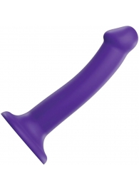 Фиолетовый фаллоимитатор-насадка Strap-On-Me Dildo Dual Density size M - 18 см. - Strap-on-me - купить с доставкой в Прокопьевске