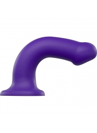 Фиолетовый фаллоимитатор-насадка Strap-On-Me Dildo Dual Density size L - 19 см. - Strap-on-me - купить с доставкой в Прокопьевске