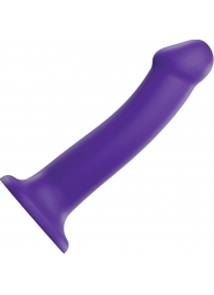 Фиолетовый фаллоимитатор-насадка Strap-On-Me Dildo Dual Density size L - 19 см. - Strap-on-me - купить с доставкой в Прокопьевске