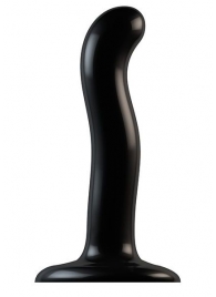 Черный фаллоимитатор-насадка Strap-On-Me P G spot Dildo size S - 16,4 см. - Strap-on-me - купить с доставкой в Прокопьевске