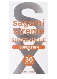 Ультратонкие презервативы Sagami Xtreme Superthin - 36 шт. - Sagami - купить с доставкой в Прокопьевске