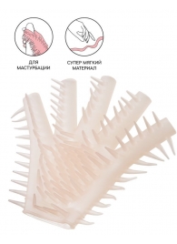 Телесная перчатка-мастубратор для чувственного массажа - Штучки-дрючки - в Прокопьевске купить с доставкой