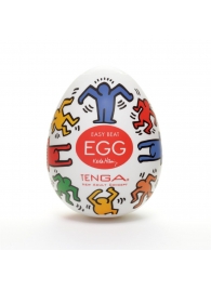 Мастурбатор-яйцо Keith Haring EGG DANCE - Tenga - в Прокопьевске купить с доставкой