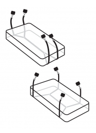 Фиксаторы для кровати WRAPAROUND MATTRESS RESTRAIN - Pipedream - купить с доставкой в Прокопьевске