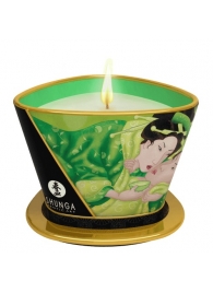 Массажная свеча Exotic Green Tea с ароматом зелёного чая - 170 мл. - Shunga - купить с доставкой в Прокопьевске