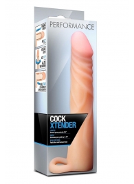 Телесная насадка на пенис Cock Xtender - 17,7 см. - Blush Novelties - в Прокопьевске купить с доставкой