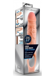 Телесная насадка на пенис 9 Inch Cock Sheath Extender - 22,2 см. - Blush Novelties - в Прокопьевске купить с доставкой