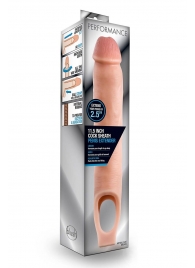 Телесная насадка на пенис 11.5 Inch Cock Sheath Penis Extender - 29,2 см. - Blush Novelties - в Прокопьевске купить с доставкой