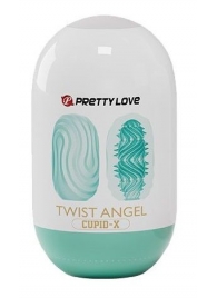 Бирюзовый мастурбатор-яйцо Twist Angel - Baile - в Прокопьевске купить с доставкой