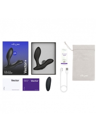 Черный анальный вибратор We-Vibe Vector+ - We-vibe - в Прокопьевске купить с доставкой