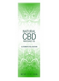 Массажное масло Natural CBD Massage Oil - 50 мл. - Shots Media BV - купить с доставкой в Прокопьевске