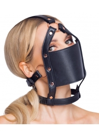 Черный намордник с кляпом-шаром Head Harness With A Gag - Orion - купить с доставкой в Прокопьевске