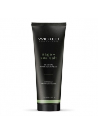 Массажный легкий крем WICKED Sage plus Sea Salt - 120 мл. - Wicked - купить с доставкой в Прокопьевске