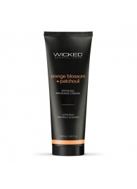 Массажный легкий крем WICKED Orange Blossom plus Patchouli - 120 мл. - Wicked - купить с доставкой в Прокопьевске