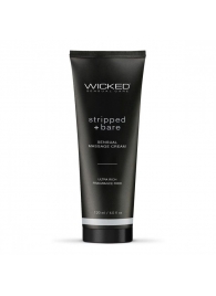 Массажный легкий крем WICKED Stripped plus Bare - 120 мл. - Wicked - купить с доставкой в Прокопьевске