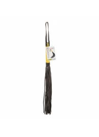 Черная плеть с желтой рукоятью Boundless Flogger - 69,25 см. - California Exotic Novelties - купить с доставкой в Прокопьевске