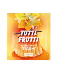 Пробник гель-смазки Tutti-frutti со вкусом ванильного пудинга - 4 гр. - Биоритм - купить с доставкой в Прокопьевске