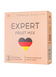 Ароматизированные презервативы EXPERT Fruit Mix - 3 шт. - Expert - купить с доставкой в Прокопьевске