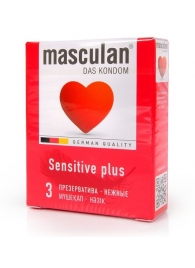 Презервативы Masculan Sensitive plus - 3 шт. - Masculan - купить с доставкой в Прокопьевске