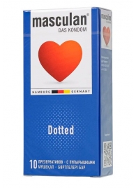 Презервативы с пупырышками Masculan Dotted - 10 шт. - Masculan - купить с доставкой в Прокопьевске