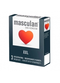 Презервативы увеличенного размера Masculan XXL - 3 шт. - Masculan - купить с доставкой в Прокопьевске