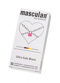 Ультрапрочные презервативы Masculan Ultra Safe Black - 10 шт. - Masculan - купить с доставкой в Прокопьевске