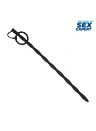 Черный стимулятор уретры Sex Expert - Sex Expert - купить с доставкой в Прокопьевске
