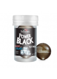 Интимный гель Power Black Hot Ball с охлаждающе-разогревающим эффектом (2 шарика по 3 гр.) - HotFlowers - купить с доставкой в Прокопьевске