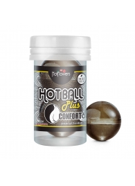 Анальный лубрикант на масляной основе Hot Ball Plus Conforto (2 шарика по 3 гр.) - HotFlowers - купить с доставкой в Прокопьевске