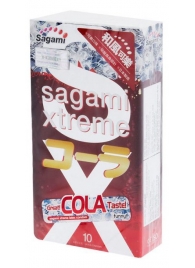 Ароматизированные презервативы Sagami Xtreme COLA - 10 шт. - Sagami - купить с доставкой в Прокопьевске