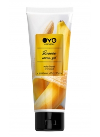 Лубрикант на водной основе OYO Aroma Gel Banana с ароматом банана - 75 мл. - OYO - купить с доставкой в Прокопьевске