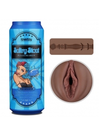 Коричневый мастурбатор-вагина Pleasure Brew Masturbator-Sultry Stout в банке - Lovetoy - в Прокопьевске купить с доставкой