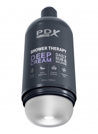 Мастурбатор в бутылке Shower Therapy Deep Cream - Pipedream - в Прокопьевске купить с доставкой