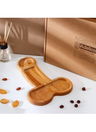 Деревянное блюдо для подачи в форме члена (32,5 х 20 х 1,7 см) - Сима-Ленд - купить с доставкой в Прокопьевске