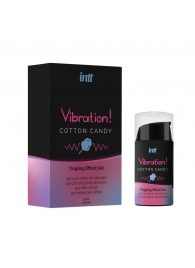 Жидкий вибратор Vibration Cotton Candy с ароматом сахарной ваты - 15 мл. - INTT - купить с доставкой в Прокопьевске