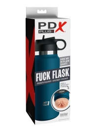 Мастурбатор-вагина в синей колбе F*ck Flask - Pipedream - в Прокопьевске купить с доставкой