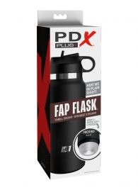 Черный мастурбатор в виде бутылки Fap Flask - Pipedream - в Прокопьевске купить с доставкой