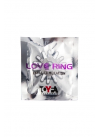 Прозрачное гелевое эрекционное кольцо с шипиками - Toyfa Basic - в Прокопьевске купить с доставкой