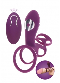 Фиолетовая эрекционная вибронасадка Halo Halo C-Ring Sleeve - Toy Joy - в Прокопьевске купить с доставкой