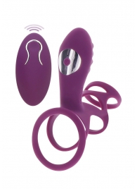 Фиолетовая эрекционная вибронасадка Halo Halo C-Ring Sleeve - Toy Joy - в Прокопьевске купить с доставкой