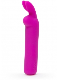 Лиловая вибропуля с ушками Rechargeable Rabbit Ears Bullet Vibrator - Happy Rabbit