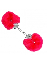 Красные меховые наручники Love с ключиками - Baile - купить с доставкой в Прокопьевске Красные меховые наручники Love с ключиками - Baile - купить с доставкой в Прокопьевске