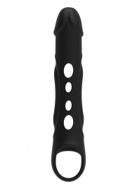 Черная насадка-удлинитель Vibrating Extender With Remote с вибрацией - Dream Toys - в Прокопьевске купить с доставкой